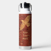 Rustic Raven On Inner Birch Bark ウォーターボトル (正面)