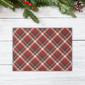 Rustic Red and Green Tartan Plaid Christmas 薄葉紙
