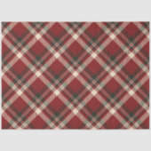 Rustic Red and Green Tartan Plaid Christmas 薄葉紙 (正面)