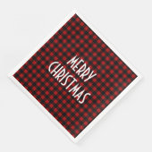 Rustic Red & Black Buffalo Plaid Merry Christmas (コーナー)