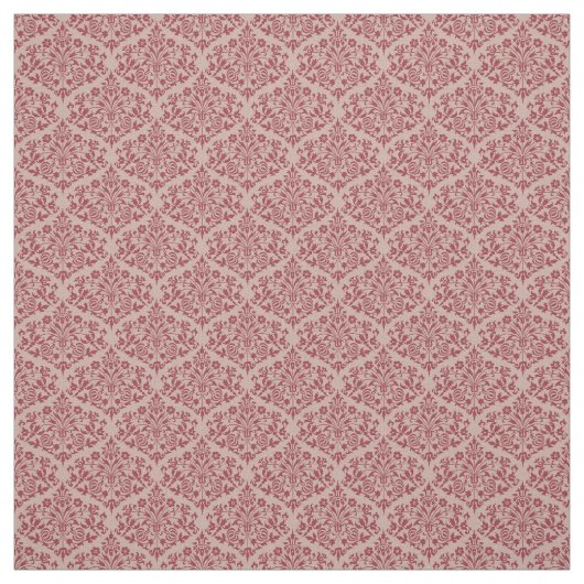 Rustic Red Damask ファブリック (見本)