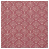 Rustic Red Damask ファブリック (見本)