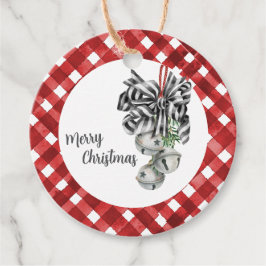 Rustic Red Gingham Noël フェイバータグ