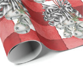 Rustic Red Gingham Noël ラッピングペーパー (ロールコーナー)