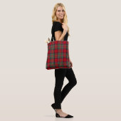 Rustic Red Green Plaid Classic Stewart Tartan トートバッグ (モデル)