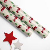 Rustic Red Truck Christmas ラッピングペーパー
