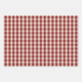 Rustic Red Truck & Christmas Plaid  ラッピングペーパーシート (正面2)