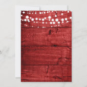 Rustic Red  Wood Graduation Party 招待状 (裏面)