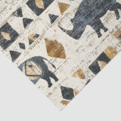 Rustic Rhino Tribal Pattern (1) 薄葉紙 (詳細)