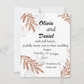 Rustic Romance: Beautiful Wedding Card シーズンカード
