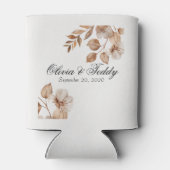Rustic Romance Wedding Can Coolers 缶クーラー (裏面)