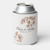Rustic Romance Wedding Can Coolers 缶クーラー (缶裏面)