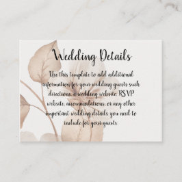 Rustic Romance Wedding Enclosure Cards エンクロージャーカード