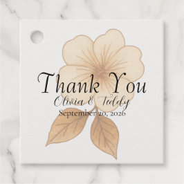 Rustic Romance Wedding Favor Tags フェイバータグ