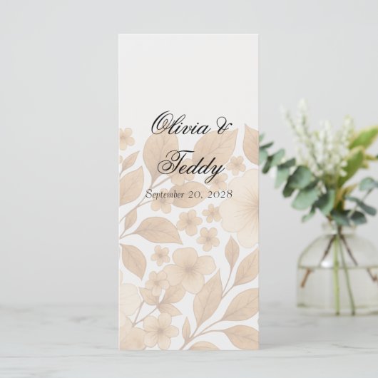 Rustic Romance Wedding Menu メニュー (スタンド正面)