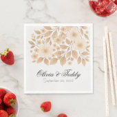Rustic Romance Wedding Napkins スタンダードランチョンナプキン (インサイチュ)