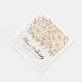 Rustic Romance Wedding Napkins スタンダードランチョンナプキン (角)