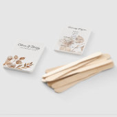 Rustic Romance Wedding Program Hand Fan ハンドファン (組立なし)