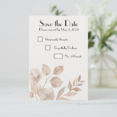 Rustic Romance Wedding Save the Date Cards セーブザデート (スタンド正面)
