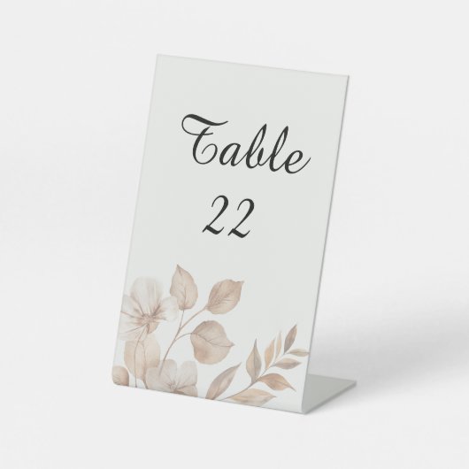 Rustic Romance Wedding Table  台座サイン (正面)