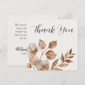 Rustic Romance Wedding Thank You Cards サンキューカード (正面/裏面)