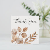Rustic Romance Wedding Thank You Cards サンキューカード (スタンド正面)