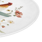 Rustic Rooster and Hen Floral | カッティングボード (角)