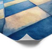 Rustic Rooster Country Farmhouse Kitchen  ポスター (角)