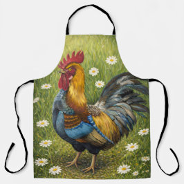 Rustic Rooster Farmhouse Kitchen Apron エプロン