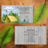 Rustic RV Park Campground Outdoor Design 名刺