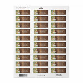 Rustic Safari Animals Pink Shower Return Address ラベル (フルシート)