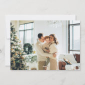 Rustic Sage Green Botanical Christmas Photo  シーズンカード (裏面)