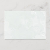 Rustic Sage Green Eucalyptus RSVP Wedding エンクロージャーカード (裏面)