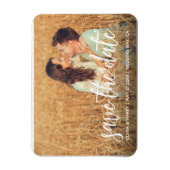 Rustic Save The Date Photo Magnet マグネット (縦)