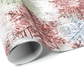 Rustic Scandinavian Snowflake ラッピングペーパー (ロールコーナー)