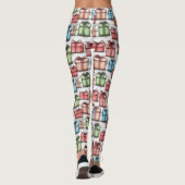 Rustic Scandinavian Wrapped Gifts Holiday Leggings レギンス (裏面)