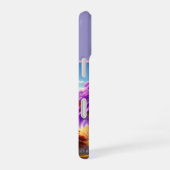 **"Rustic Serenity: The Purple Jacaranda's Embrace iPhone 16ケース (右側面)