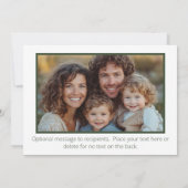 Rustic Sheep Red Truck Themed Photo シーズンカード (裏面)