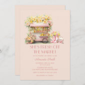 Rustic She's Fresh Off the Market Bridal Shower  招待状 (正面/裏面)