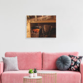 Rustic shoes image on canvas キャンバスプリント (インサイチュ (リビング))