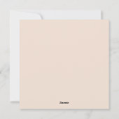 Rustic Simple Retro Trendy Christmas Tree  シーズンカード (裏面)