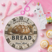 Rustic Sourdough Bread Kitchen Artisan Bakery ペーパープレート (パーティー)