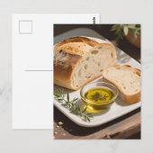 Rustic Sourdough Bread Olive Oil ポストカード (正面/裏面)