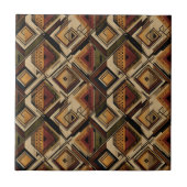 Rustic Southwestern Stripe Pattern (1) タイル (正面)