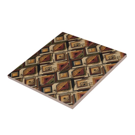 Rustic Southwestern Stripe Pattern (1) タイル (側面)