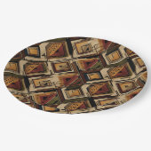 Rustic Southwestern Stripe Pattern (1) ペーパープレート (アングル)