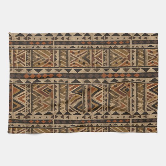 Rustic Southwestern Stripe Pattern (2) キッチンタオル (横)