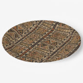 Rustic Southwestern Stripe Pattern (2) ペーパープレート (アングル)