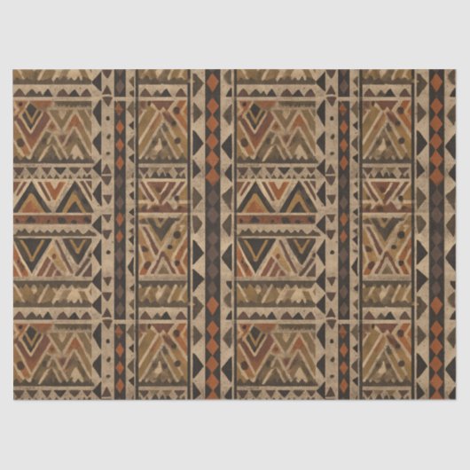 Rustic Southwestern Stripe Pattern (2) 薄葉紙 (正面)