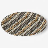 Rustic Southwestern Stripe Pattern (3) ペーパープレート (アングル)